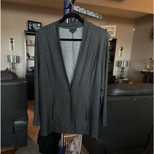 J.Jill Wearever dark gray Blazer Jacket. Size Large